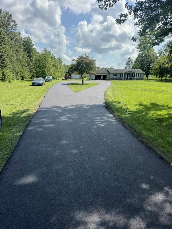 Residential driveway finished in Bluffton