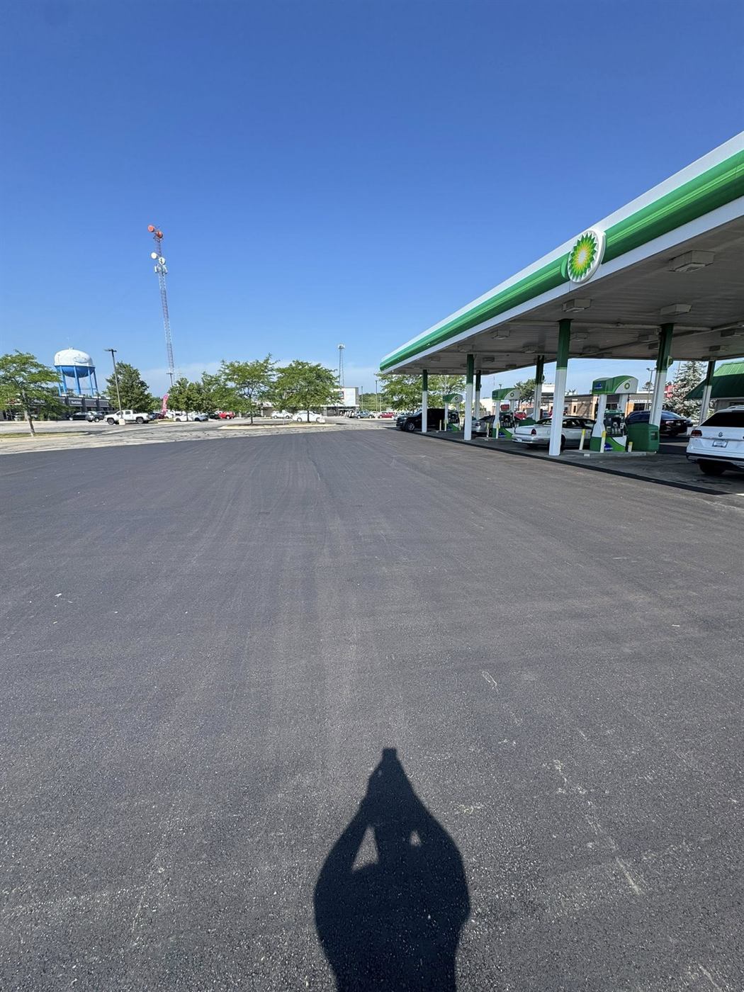 Parking lot paving in Bluffton